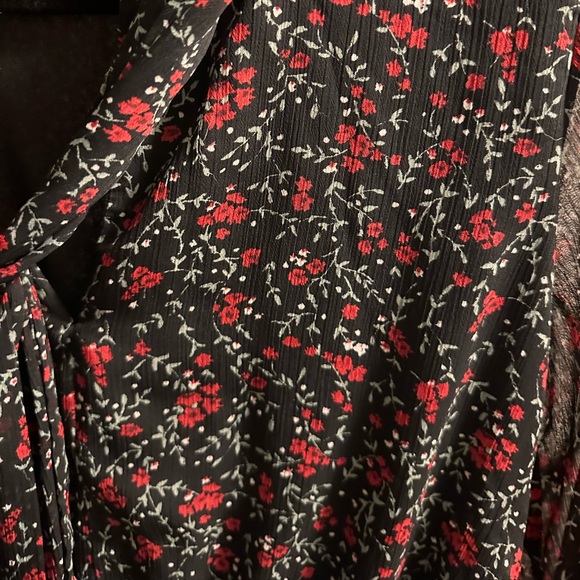 Zara floral dress with front tie - Picture 3 of 5